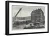 Fall of the Column in the Place Vendome, Paris-null-Framed Giclee Print