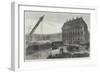 Fall of the Column in the Place Vendome, Paris-null-Framed Giclee Print