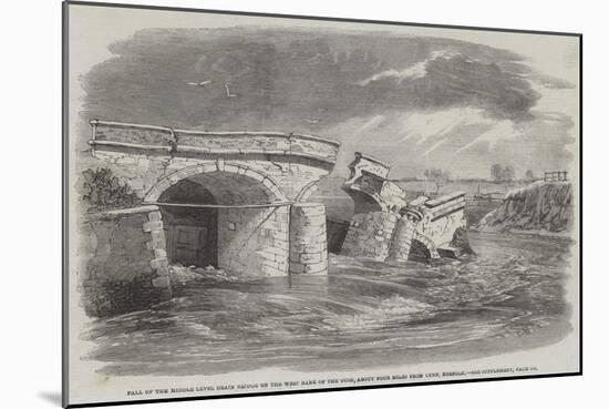 Fall of the Middle Level Drain Bridge on the West Bank of the Ouse-Richard Principal Leitch-Mounted Giclee Print