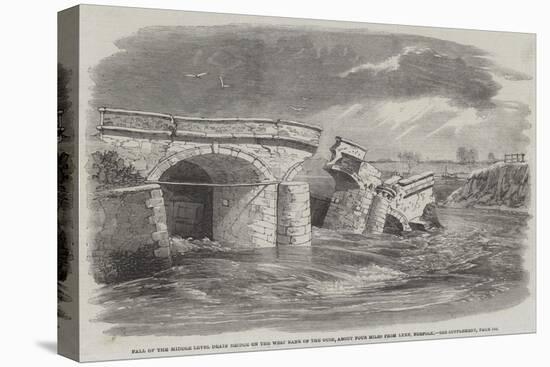 Fall of the Middle Level Drain Bridge on the West Bank of the Ouse-Richard Principal Leitch-Stretched Canvas