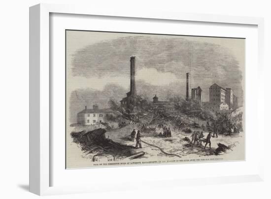 Fall of the Pemberton Mills at Lawrence-null-Framed Giclee Print