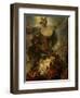 Fall of the Rebel Angels, Project for a Ceiling in the Chateau of Versailles-Charles Le Brun-Framed Giclee Print