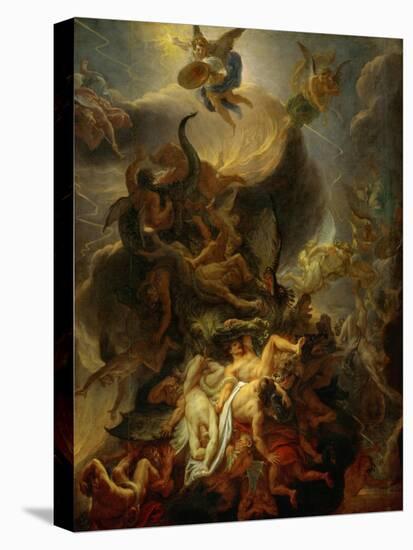 Fall of the Rebel Angels, Project for a Ceiling in the Chateau of Versailles-Charles Le Brun-Stretched Canvas