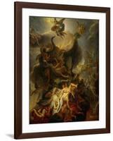 Fall of the Rebel Angels, Project for a Ceiling in the Chateau of Versailles-Charles Le Brun-Framed Giclee Print