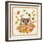 Fall Owl-Fiona Stokes-Gilbert-Framed Giclee Print