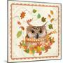 Fall Owl-Fiona Stokes-Gilbert-Mounted Giclee Print