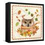 Fall Owl-Fiona Stokes-Gilbert-Framed Stretched Canvas
