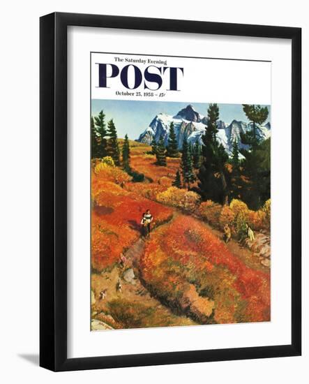 "Fall Photo Op" Saturday Evening Post Cover, October 25, 1958-John Clymer-Framed Giclee Print