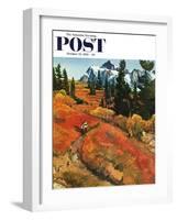 "Fall Photo Op" Saturday Evening Post Cover, October 25, 1958-John Clymer-Framed Giclee Print