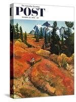 "Fall Photo Op" Saturday Evening Post Cover, October 25, 1958-John Clymer-Stretched Canvas