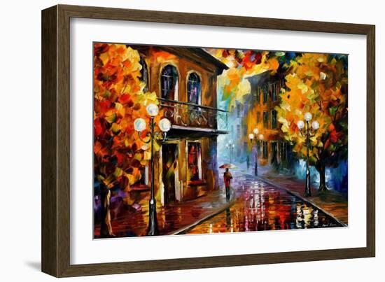 Fall Rain-Leonid Afremov-Framed Art Print