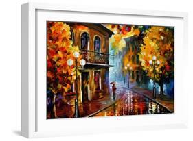 Fall Rain-Leonid Afremov-Framed Art Print