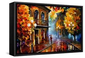 Fall Rain-Leonid Afremov-Framed Stretched Canvas