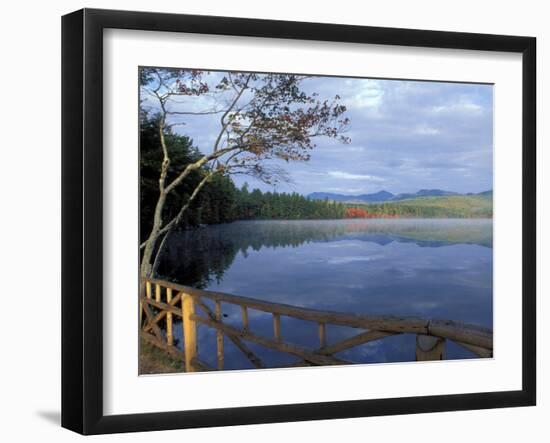 Fall Reflections in Chocorua Lake, White Mountains, New Hampshire, USA-Jerry & Marcy Monkman-Framed Premium Photographic Print