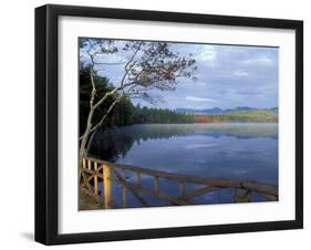 Fall Reflections in Chocorua Lake, White Mountains, New Hampshire, USA-Jerry & Marcy Monkman-Framed Premium Photographic Print