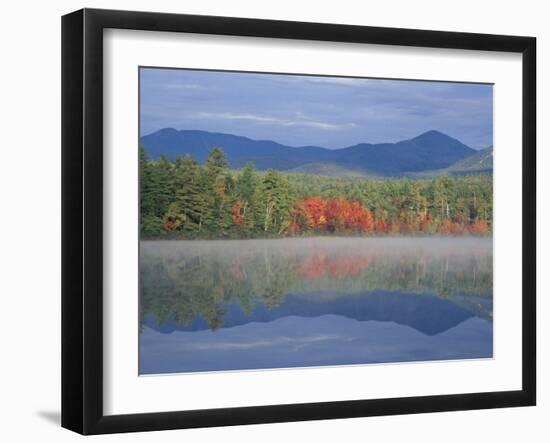 Fall Reflections in Chocorua Lake, White Mountains, New Hampshire, USA-Jerry & Marcy Monkman-Framed Premium Photographic Print