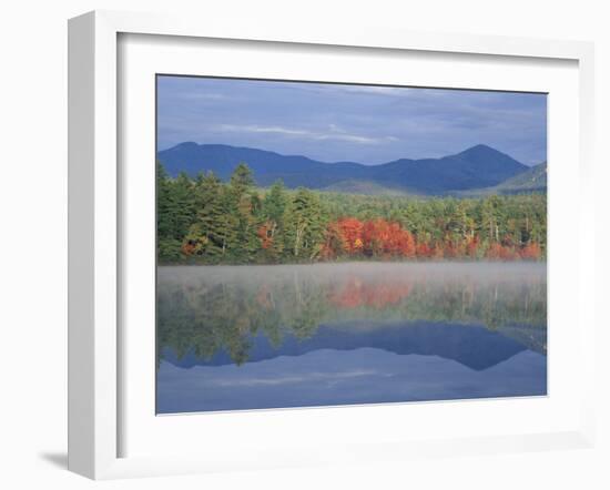 Fall Reflections in Chocorua Lake, White Mountains, New Hampshire, USA-Jerry & Marcy Monkman-Framed Premium Photographic Print