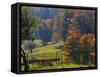 Fall Scenic of Farmland Along Cloudland Road, North of Woodstock, Vermont, USA-Joe Restuccia III-Framed Stretched Canvas