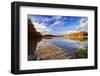 Fall Scenic View of Lake Cushetunk, New Jersy-George Oze-Framed Photographic Print