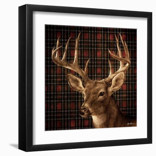 Fall Splendor on Plaid-Ruane Manning-Framed Art Print