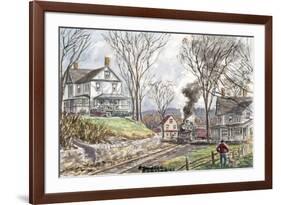 Fall Train-Stanton Manolakas-Framed Giclee Print