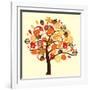 Fall Tree-relato-Framed Art Print