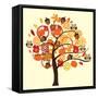 Fall Tree-relato-Framed Stretched Canvas