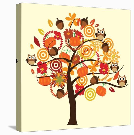 Fall Tree-relato-Stretched Canvas