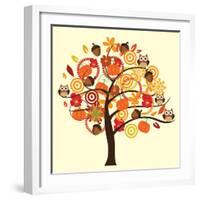 Fall Tree-relato-Framed Art Print