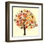 Fall Tree-relato-Framed Art Print