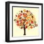 Fall Tree-relato-Framed Art Print