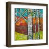 Fall Trees 2-null-Framed Art Print