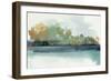 Fall Trees by Lake-PI Studio-Framed Art Print