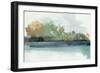 Fall Trees by Lake-PI Studio-Framed Art Print