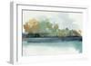 Fall Trees by Lake-PI Studio-Framed Art Print