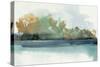 Fall Trees by Lake-PI Studio-Stretched Canvas