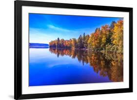 Fall Trees with Reflection-Imran Ashraf-Framed Photographic Print