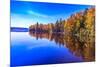 Fall Trees with Reflection-Imran Ashraf-Mounted Photographic Print