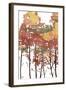 Fall Watered Tree-OnRei-Framed Art Print