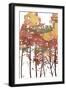 Fall Watered Tree-OnRei-Framed Art Print