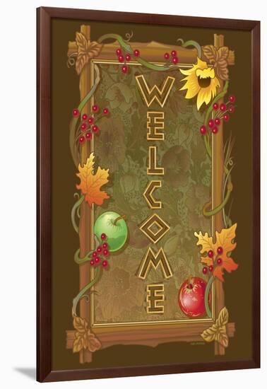 Fall Welcome Flag-Julie Goonan-Framed Giclee Print