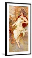 Fall-Alphonse Mucha-Framed Art Print