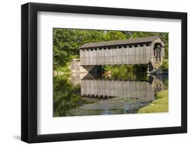 Fallasburg Covered Bridge. Grand Rapids, Michigan, USA-Randa Bishop-Framed Photographic Print