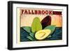 Fallbrook Decal-null-Framed Art Print