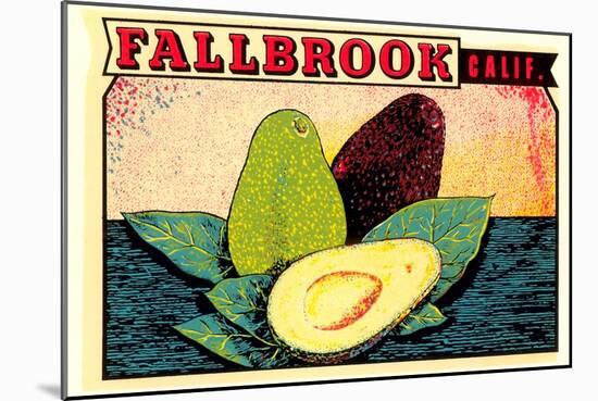 Fallbrook Decal-null-Mounted Art Print