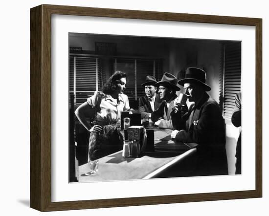 Fallen Angel, Linda Darnell, Bruce Cabot, Dana Andrews, Charles Bickford, 1945-null-Framed Photo