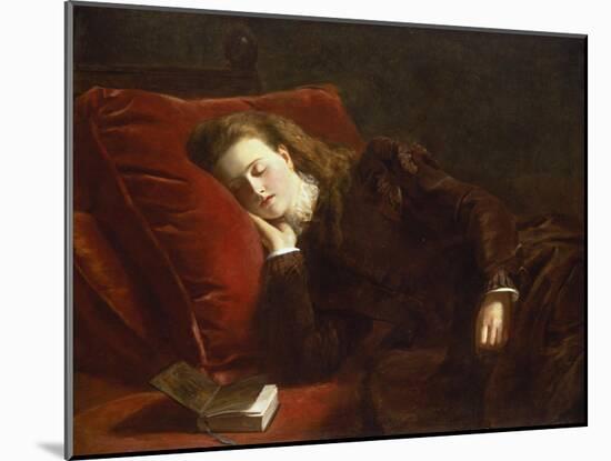 Fallen Asleep While Reading, 1873-William Powel Frith-Mounted Giclee Print