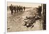 Fallen English after Street Fighting at the Village of Moreuil (B/W Photo)-German photographer-Framed Giclee Print