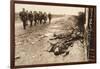 Fallen English after Street Fighting at the Village of Moreuil (B/W Photo)-German photographer-Framed Giclee Print