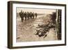 Fallen English after Street Fighting at the Village of Moreuil (B/W Photo)-German photographer-Framed Premium Giclee Print